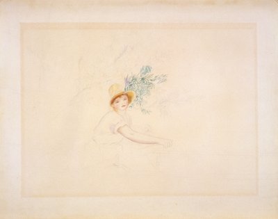 Madame Renoir in a Boat by Pierre Auguste Renoir